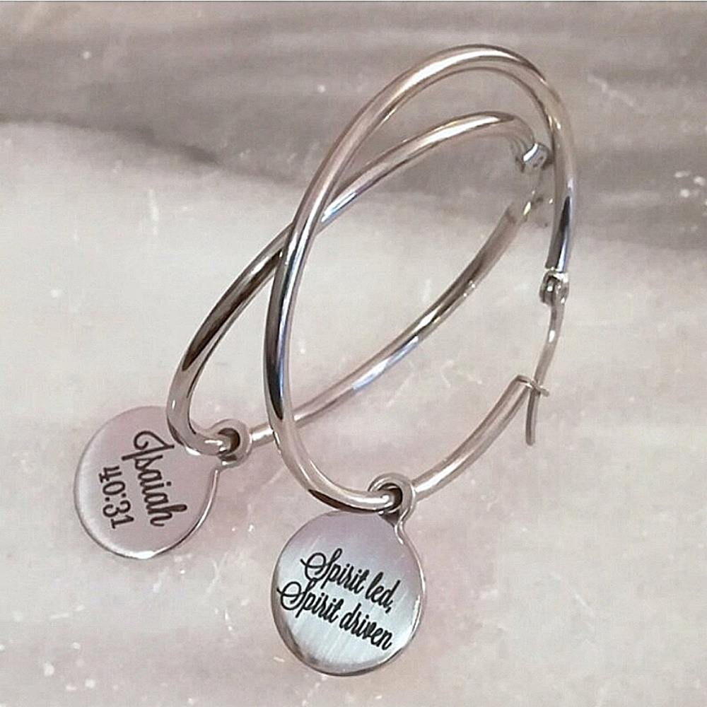 Christian Bible Verse Scripture Earrings